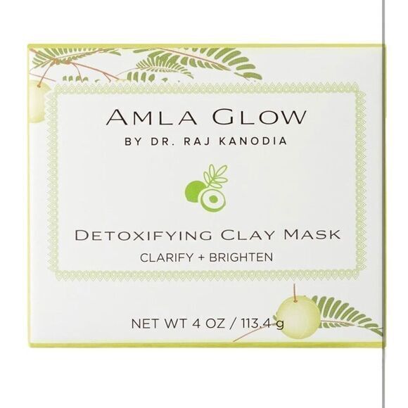 Amla Glow Detoxifying Clay Mask 4 oz New Sealed Box By Dr. Raj Kanodia - Picture 4 of 6